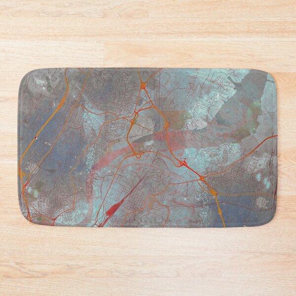Item preview, Chattanooga Tennessee Street Map Art Watercolor Apocalyptic designed and sold by IvonDesign.