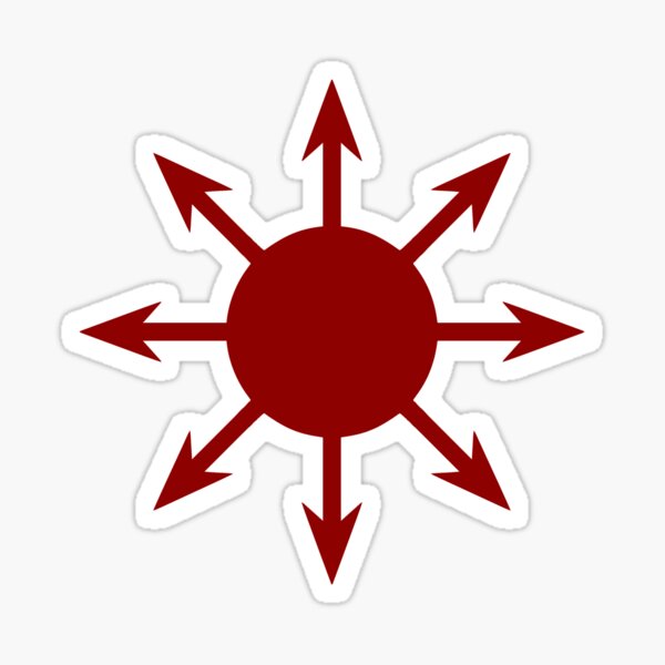 Item preview, Chaos Star Arrows Chaos Magic Occult Symbol red designed and sold by h44k0n.