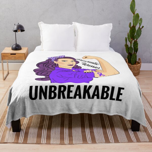 Item preview, Pancreatic Cancer Warrior Unbreakable Awareness designed and sold by ZNOVANNA.