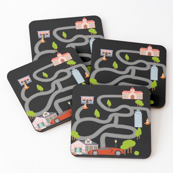 Item preview, Maze Race Car Back Rub Play Mat graphic for Men Dads Gift T designed and sold by Lisbob.