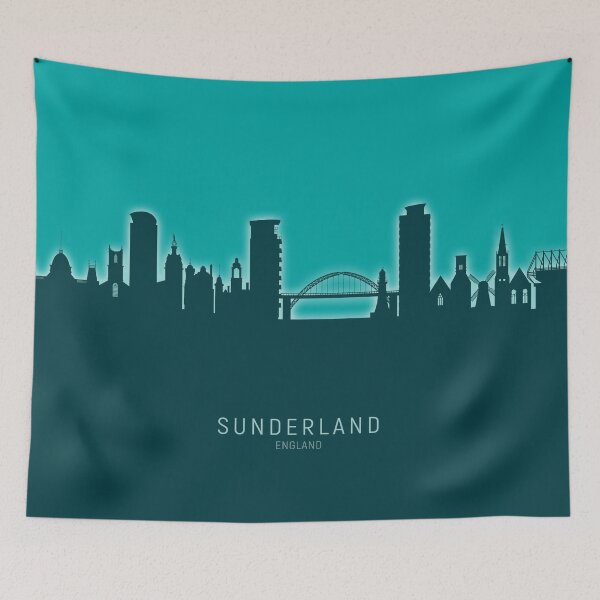 Item preview, Sunderland England Skyline designed and sold by ArtPrints.
