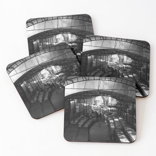 Item preview, Black and white street photography of a flea market designed and sold by Prerana Jain.