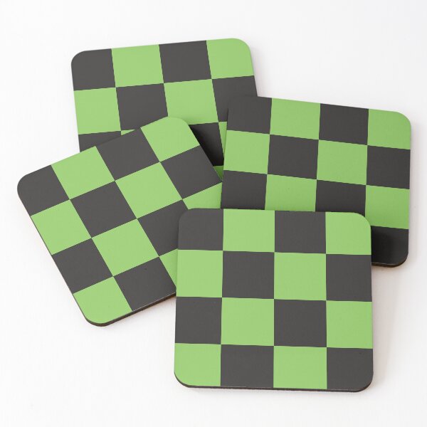 Item preview, Goth Green Chequered Pattern designed and sold by zcabask.