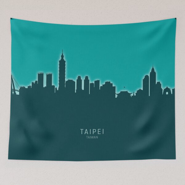 Item preview, Taipei Taiwan Skyline designed and sold by ArtPrints.