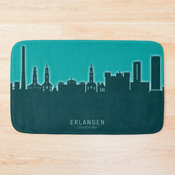 Item preview, Erlangen Germany Skyline designed and sold by ArtPrints.