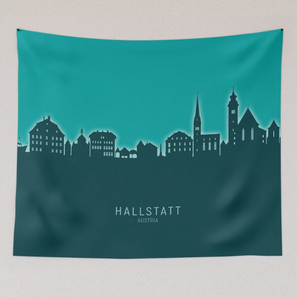 Item preview, Hallstatt Austria Skyline designed and sold by ArtPrints.