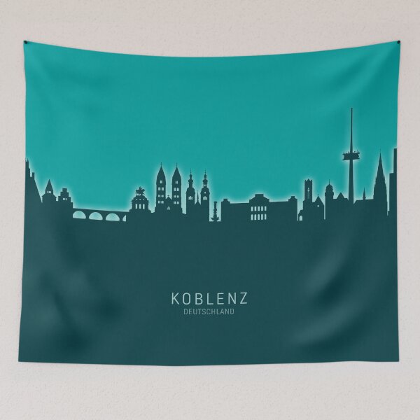Item preview, Koblenz Germany Skyline designed and sold by ArtPrints.