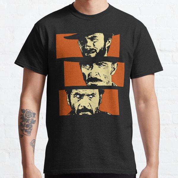 Clint Eastwood Western Cowboy Movie Film Tee Good Bad Ugly Inspired T ...