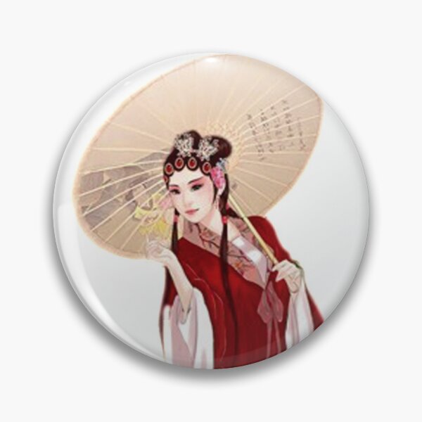 Artikelvorschau, China Kunstdruck - Porträt junge chinesische Dame mit Schirm Rot entworfen und verkauft von Kallandra.