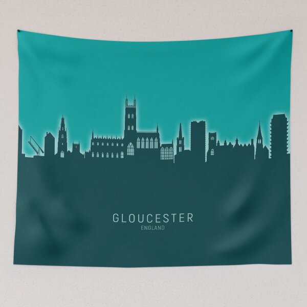 Item preview, Gloucester England Skyline designed and sold by ArtPrints.