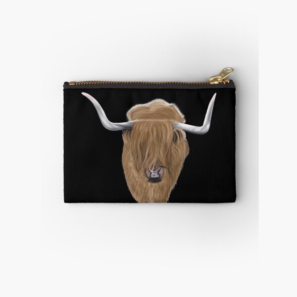Item preview, loveable Highland Cow illustration designed and sold by wdyoungblood.