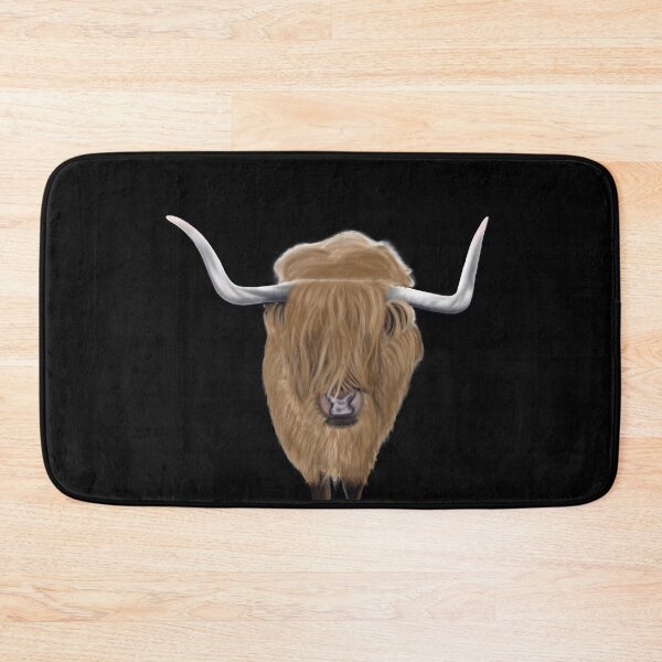 Item preview, loveable Highland Cow illustration designed and sold by wdyoungblood.