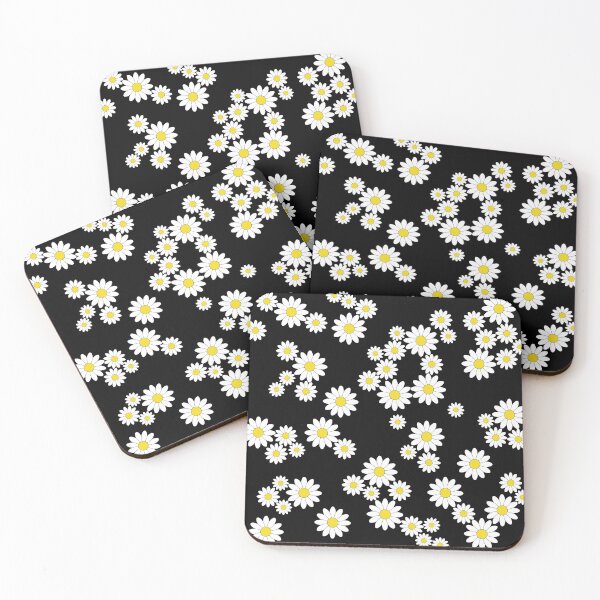Item preview, Cute black daisy print - floral print designed and sold by kapotka.