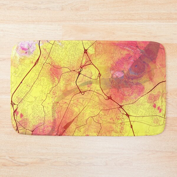 Item preview, Chattanooga Tennessee Street Map Art Watercolor Lava Explosion designed and sold by IvonDesign.