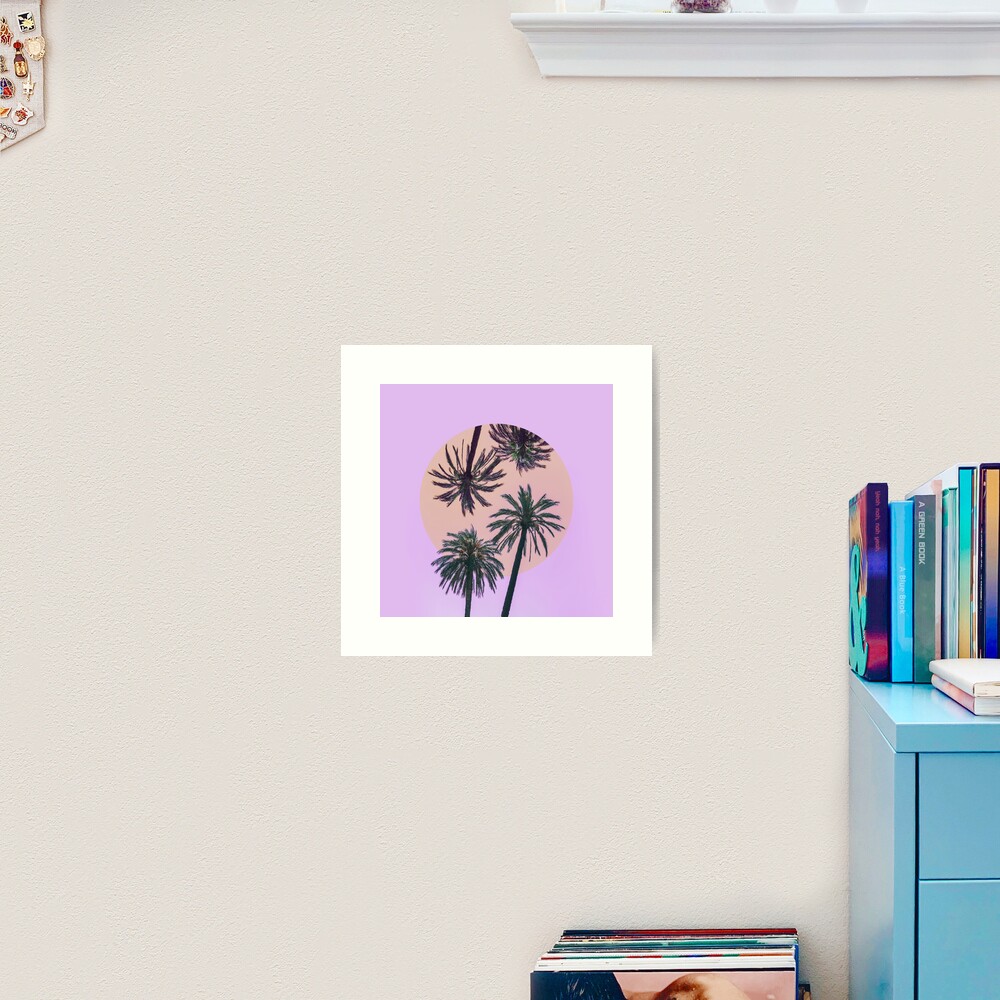 Palm trees in the inversion Art Print