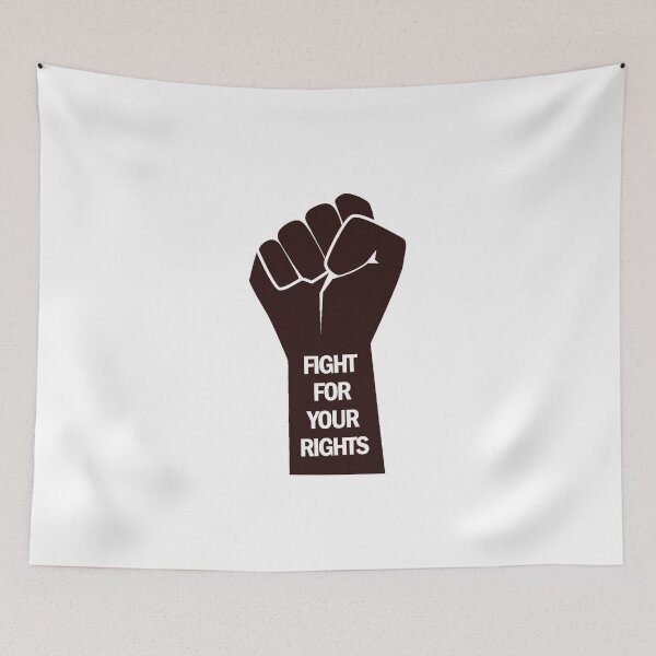 Item preview, Black lives Matter against racism Fight for your Rights fist Fight for your right with Faust designed and sold by Trenddesigns24.