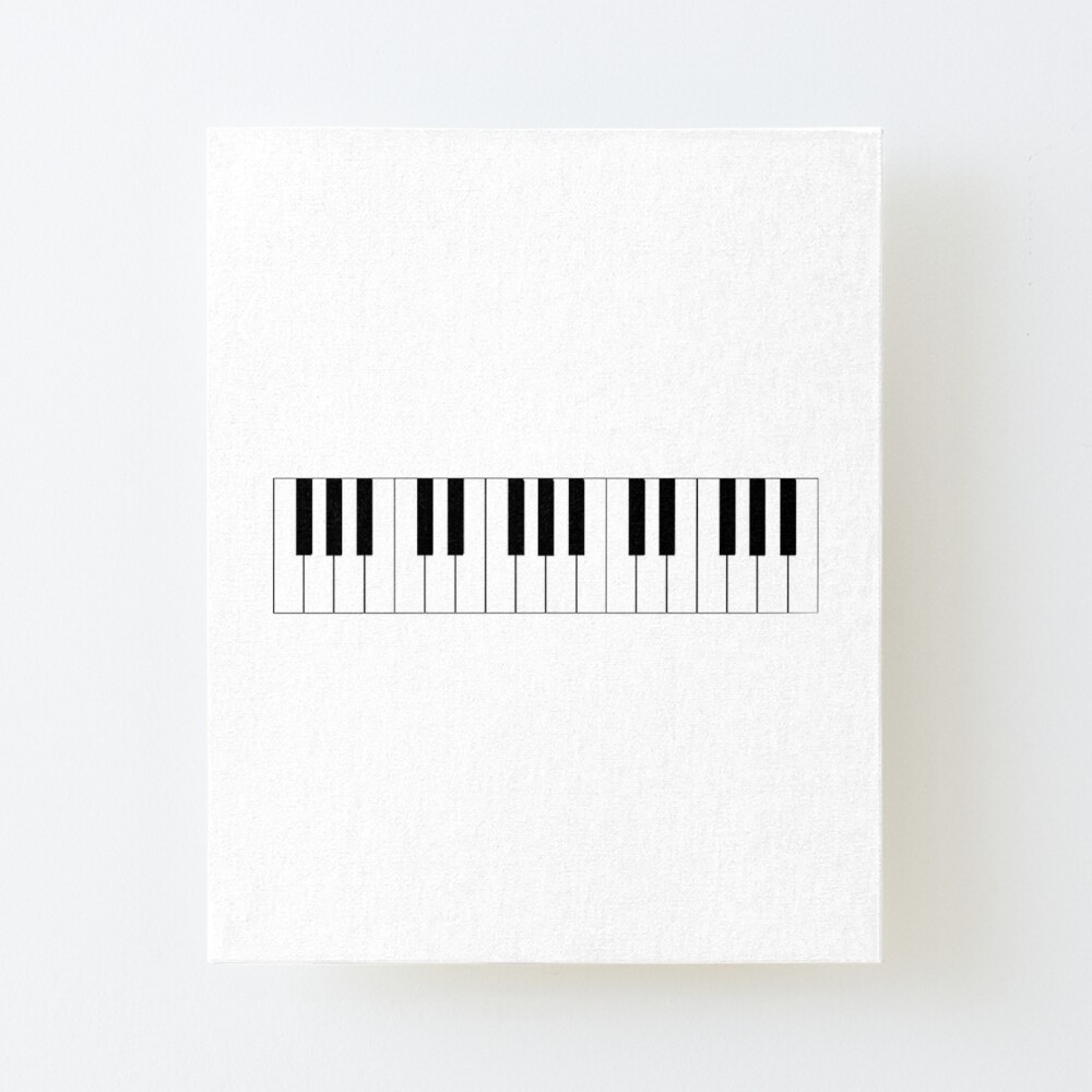 piano keys icon art board print by pianak redbubble