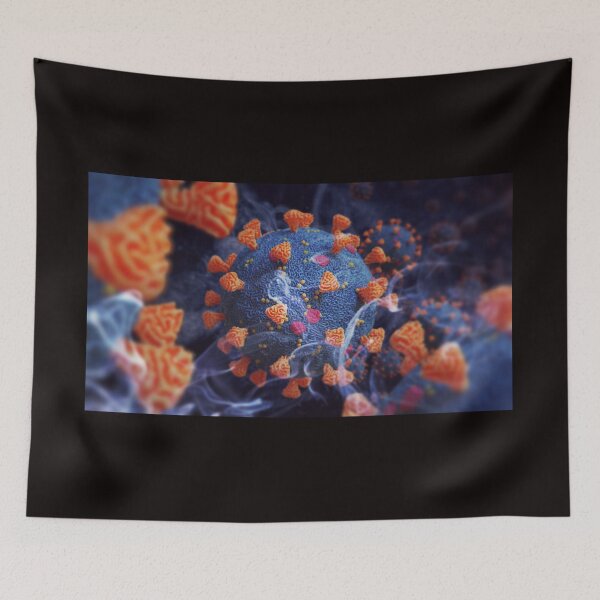 Item preview, Covid-19 virus, Coronavirus pandemic,  health threatening influenza virus  designed and sold by DottedYeti.