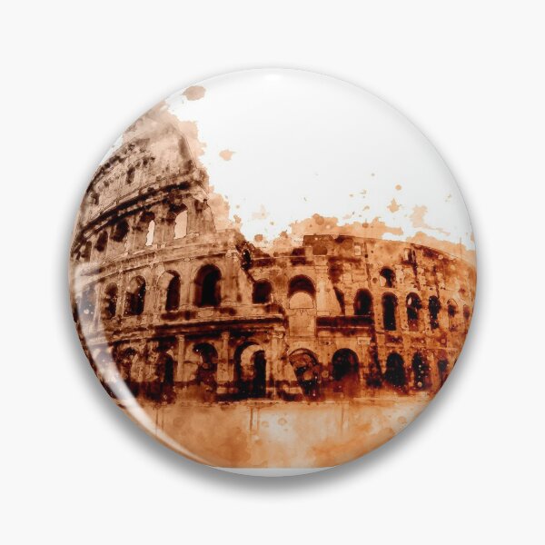 Item preview, Rome Colosseum watercolor painting designed and sold by Stylizing4You.