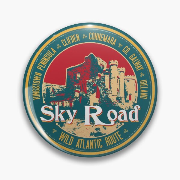 Item preview, Wild Atlantic Way Sky Road, Clifden, Connemara, Galway Ireland Sticker designed and sold by ROADTROOPER.