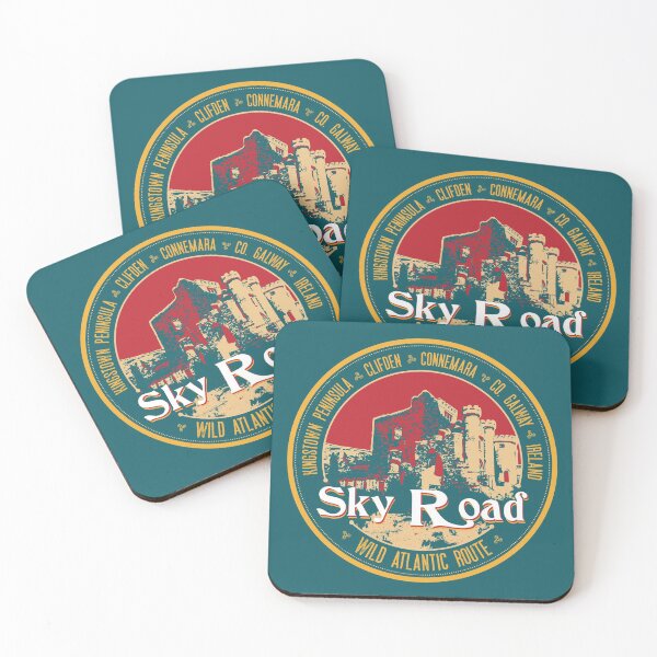 Item preview, Wild Atlantic Way Sky Road, Clifden, Connemara, Galway Ireland Sticker designed and sold by ROADTROOPER.