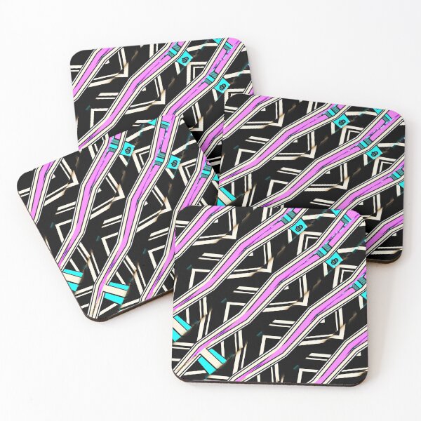 Item preview, Purple. Black. Blue. White. Morphed Design. Geometrical. Pattern  designed and sold by shirtdan.