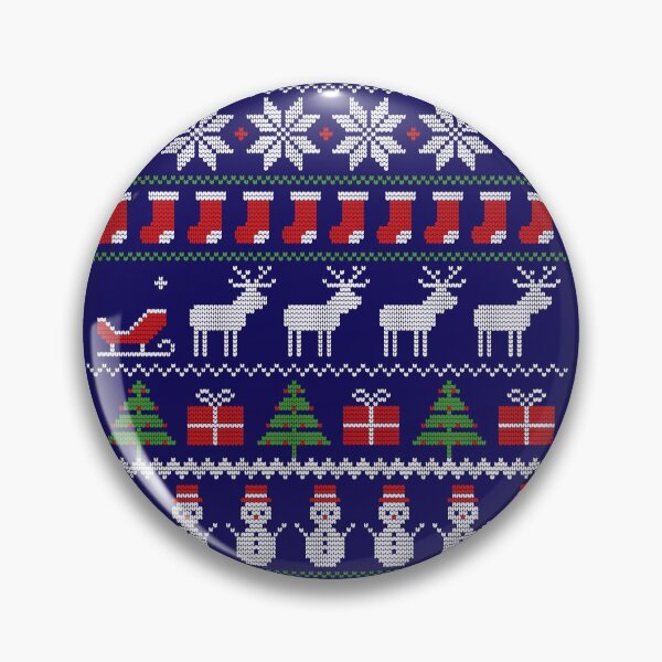 Item preview, Ugly Christmas Xmas Sweater Funny Norwegian Pattern Gift designed and sold by peter2art.