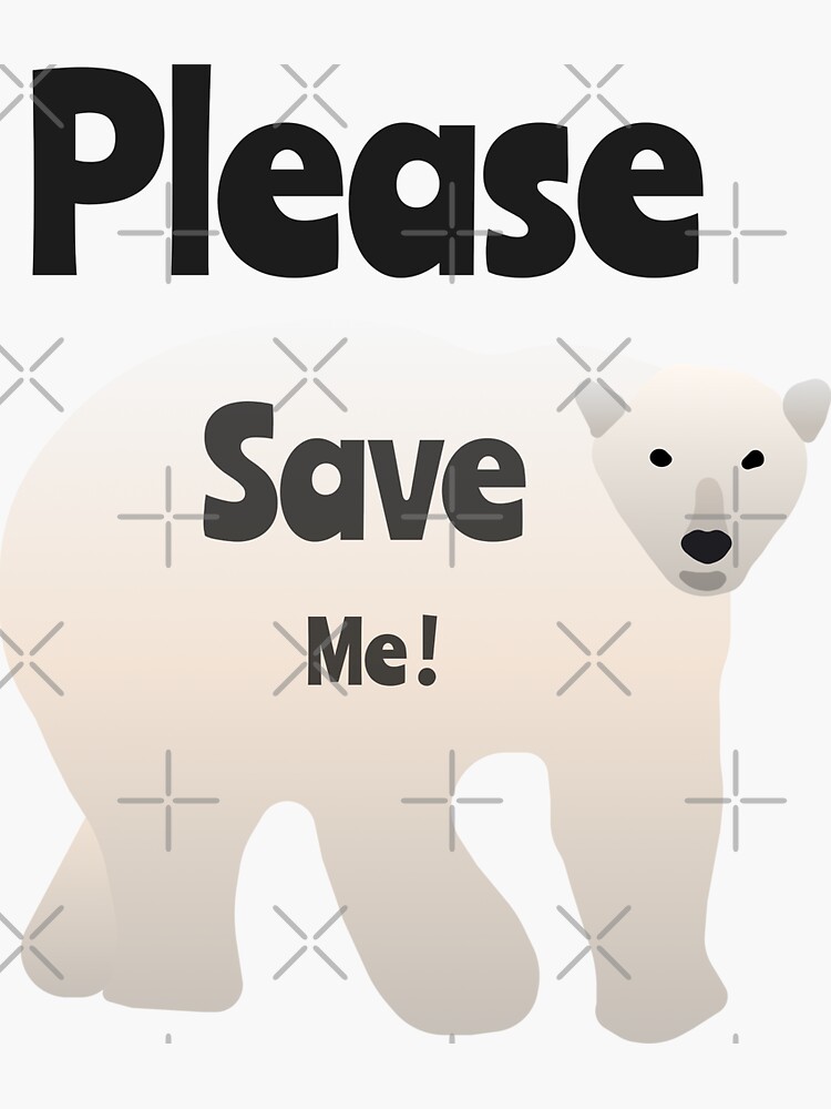 polar bear peeking over ledge Sticker for Sale by helenviec