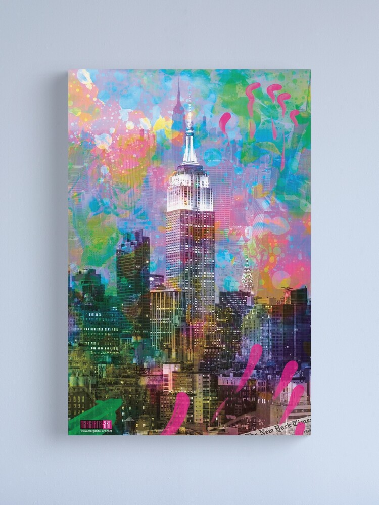 Thumbnail 1 von 3, Leinwanddruck, 04 New York City Pop Art by Margarita Art designt und verkauft von Margarita-Art.