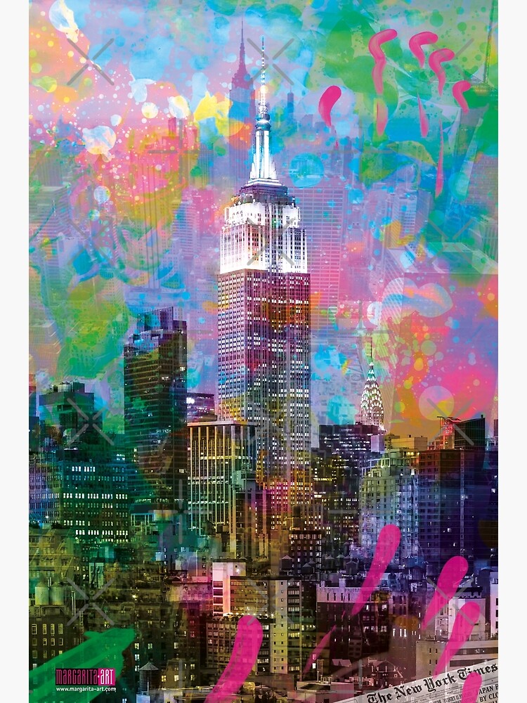 Thumbnail 3 von 3, Leinwanddruck, 04 New York City Pop Art by Margarita Art designt und verkauft von Margarita-Art.