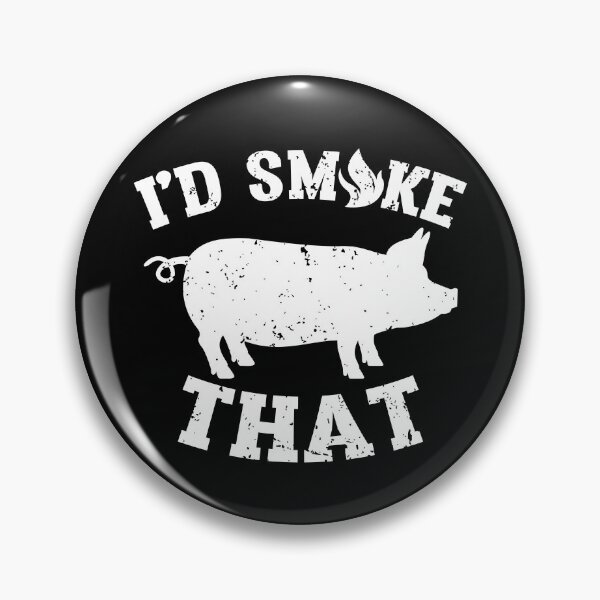 Item preview, Funny Distressed I'd Smoke That Pork Pig Shirt Gear designed and sold by DynamicDesign.