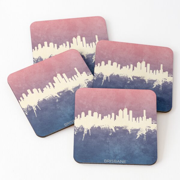 Aperçu de l'œuvre Brisbane Australia Skyline créée et vendue par ArtPrints.