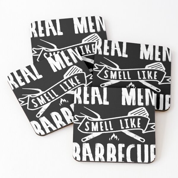 Item preview, Funny Real Men Smell Like Barbecue BBQ Gift design 4 Men designed and sold by Lisbob.