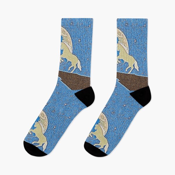 Item preview, A pair of horses against the background of the full moon designed and sold by helenkaiy.