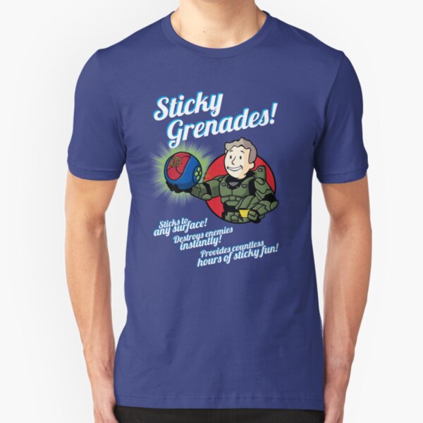 Sticky Grenades! Slim Fit T-Shirt
