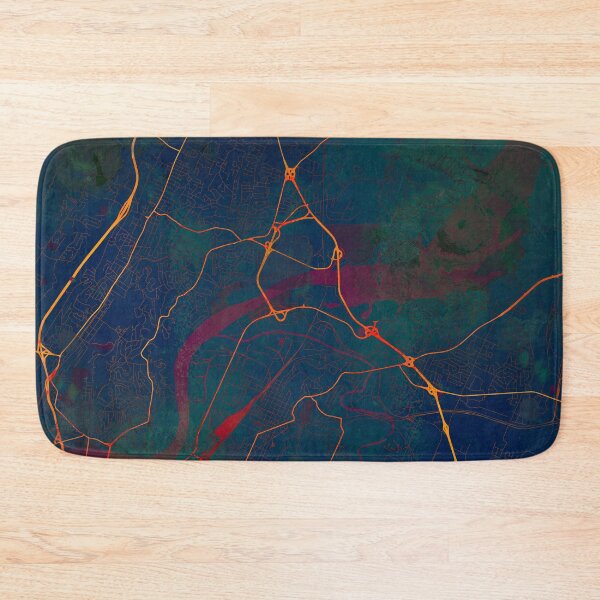 Item preview, Chattanooga Tennessee Street Map Art Watercolor Dark Days designed and sold by IvonDesign.
