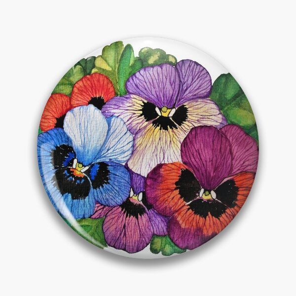 Item preview, Pansy Flowers In Watercolor  designed and sold by Oirabot.