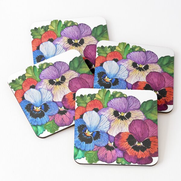 Item preview, Pansy Flowers In Watercolor  designed and sold by Oirabot.