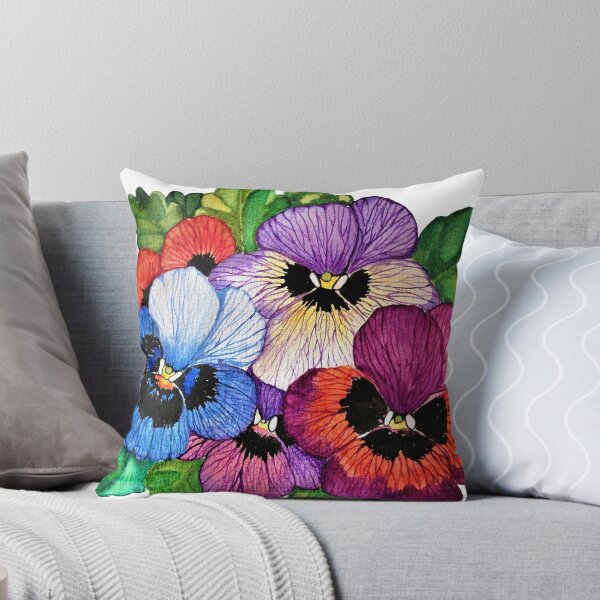 Item preview, Pansy Flowers In Watercolor  designed and sold by Oirabot.