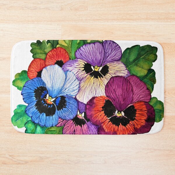 Item preview, Pansy Flowers In Watercolor  designed and sold by Oirabot.