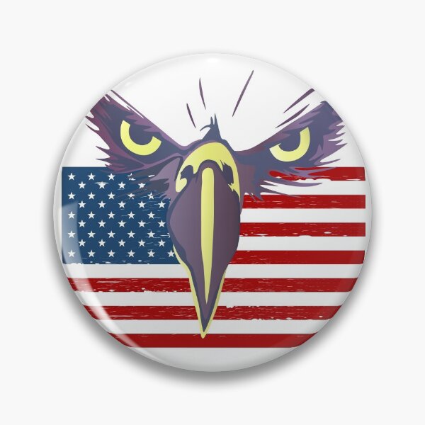 Item preview, Strong Eagle Eyes Protecting USA Flag Patriots Memory Gift designed and sold by peter2art.