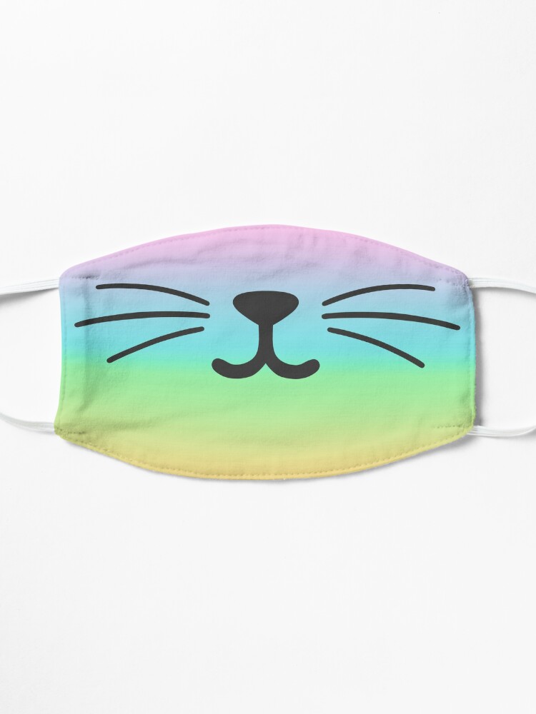 Alternate view of Tie Dye Cat Smile Mask
