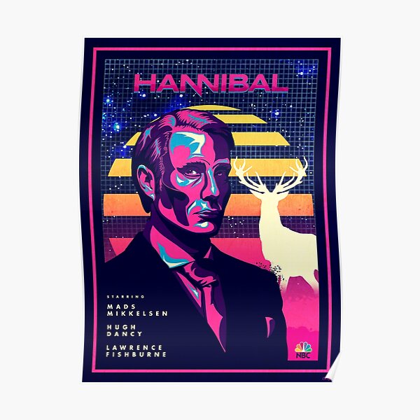 Hannibal 80's Poster Poster