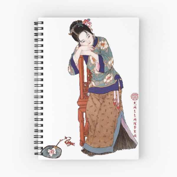 Item preview, China Art Print - Portrait of young Chinese girl dreaming on chair designed and sold by Kallandra.