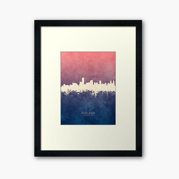 Item preview, Adelaide Australia Skyline designed and sold by ArtPrints.