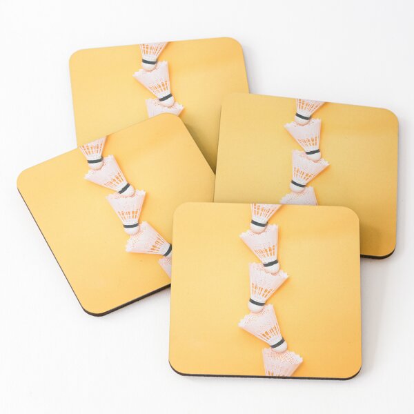 Item preview, Shuttlecocks on yellow background designed and sold by KatyaHavok.