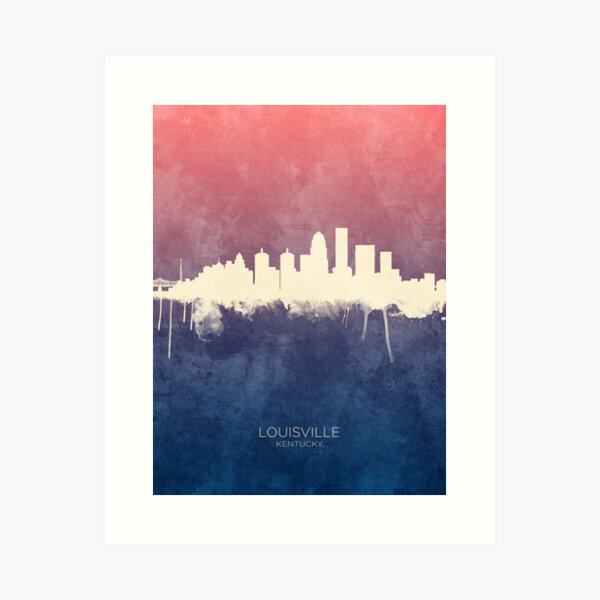 Item preview, Louisville Kentucky City Skyline designed and sold by ArtPrints.