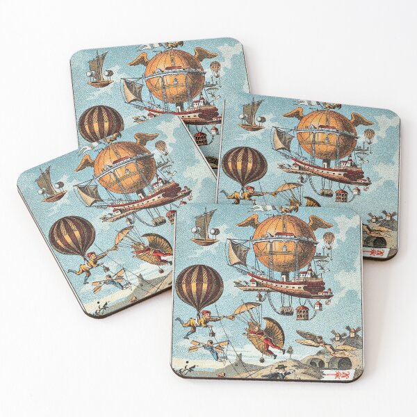 Item preview, A vintage futuristic steampunk illustration designed and sold by tomekp14.