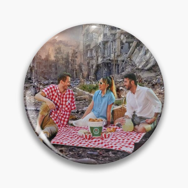 Item preview, Picnic in a War Zone with Car Crash and Sunset designed and sold by KALEIDOSCOPE UK.