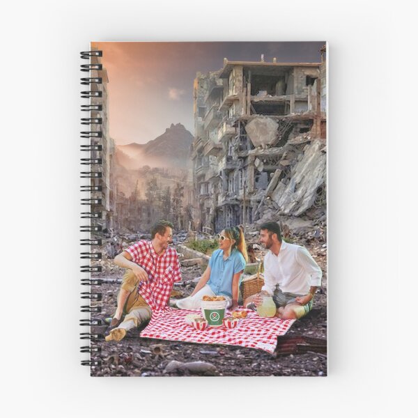 Item preview, Picnic in a War Zone with Car Crash and Sunset designed and sold by KALEIDOSCOPE UK.